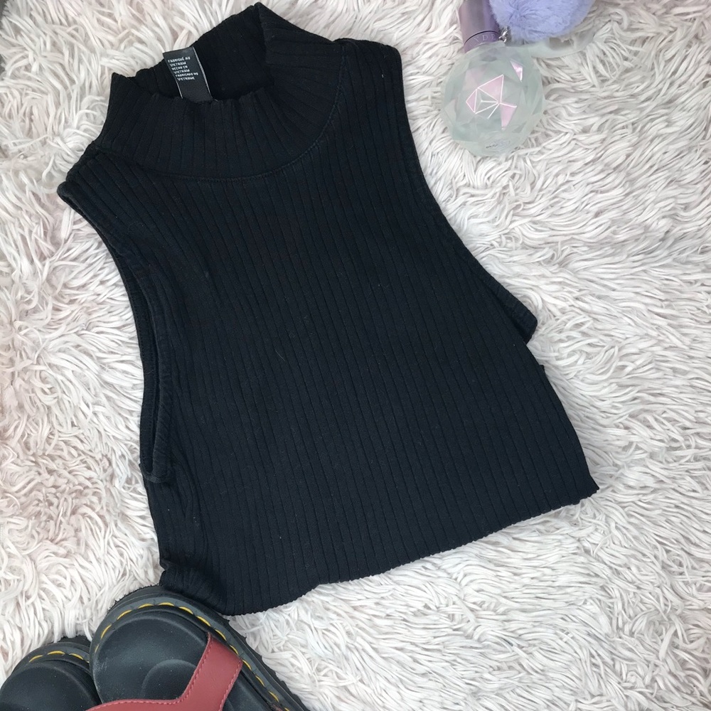 Black tank top
